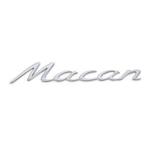 Porsche Macan Chrome Rear Emblem Badge 2014–2024 OEM Style